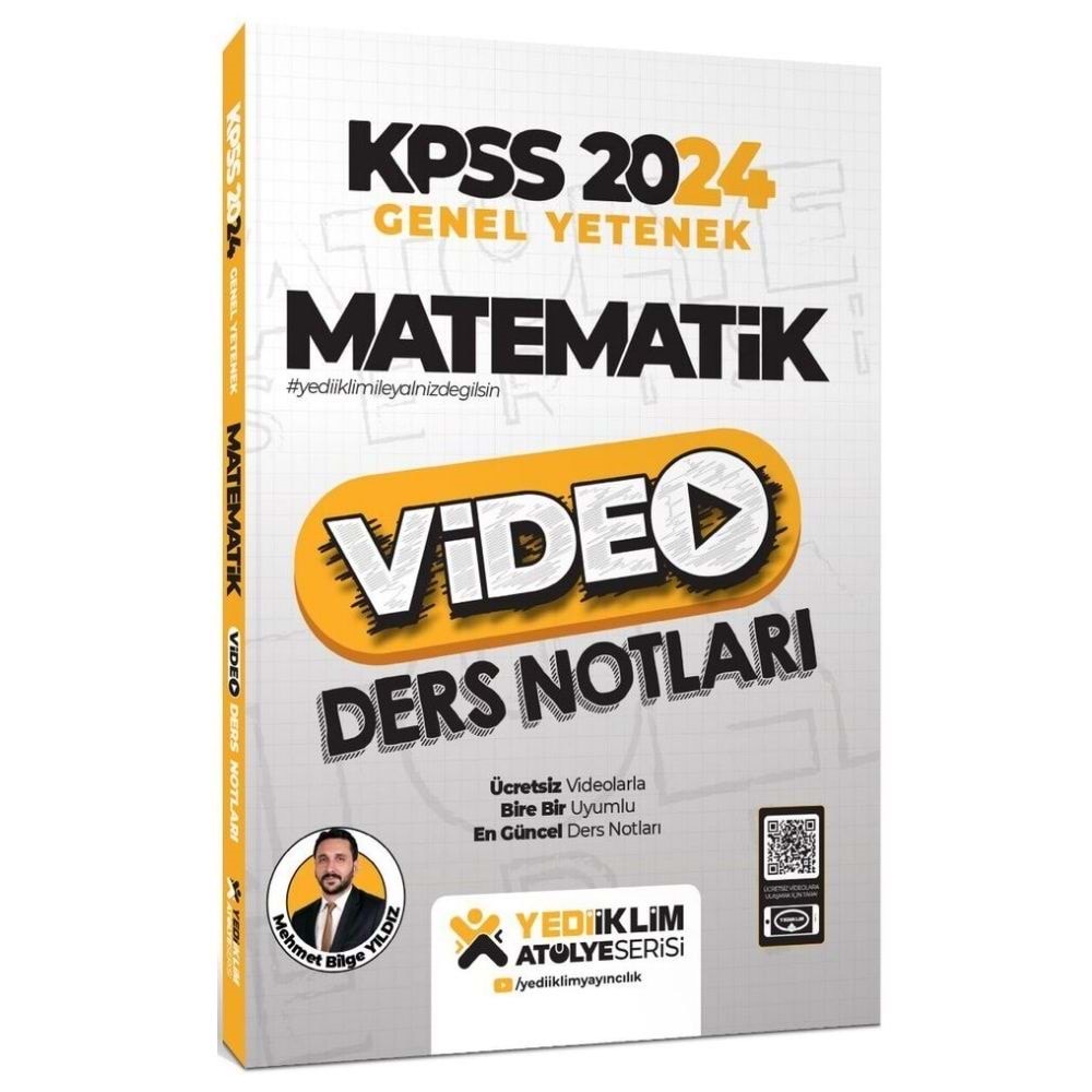 Yediiklim Yayınları 2024 Kpss Atölye Serisi Matematik Video Ders Notları