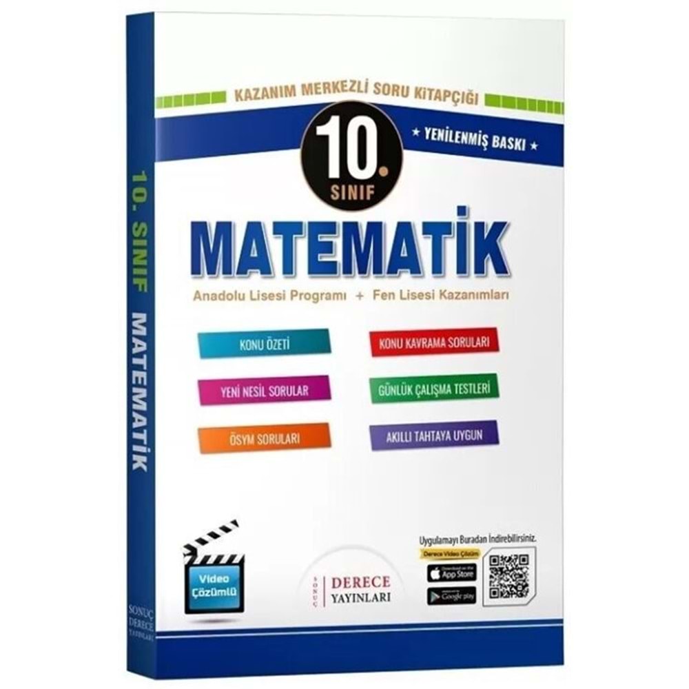 Sonuç Derece Yayınları 10. Sınıf Matematik Modüler Set 2024