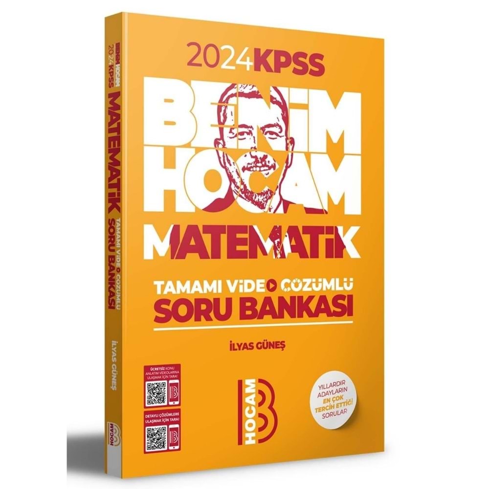 Benim Hocam Yayınları KPSS Matematik Tamamı Çözümlü Soru Bankası 2024