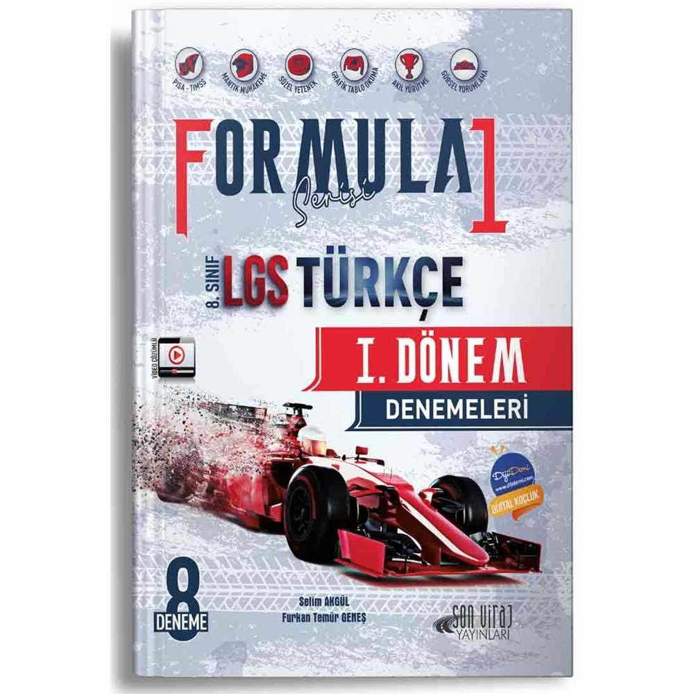 Son Viraj Yayınları 8. Sınıf LGS Türkçe Formula 1. Dönem Denemeleri