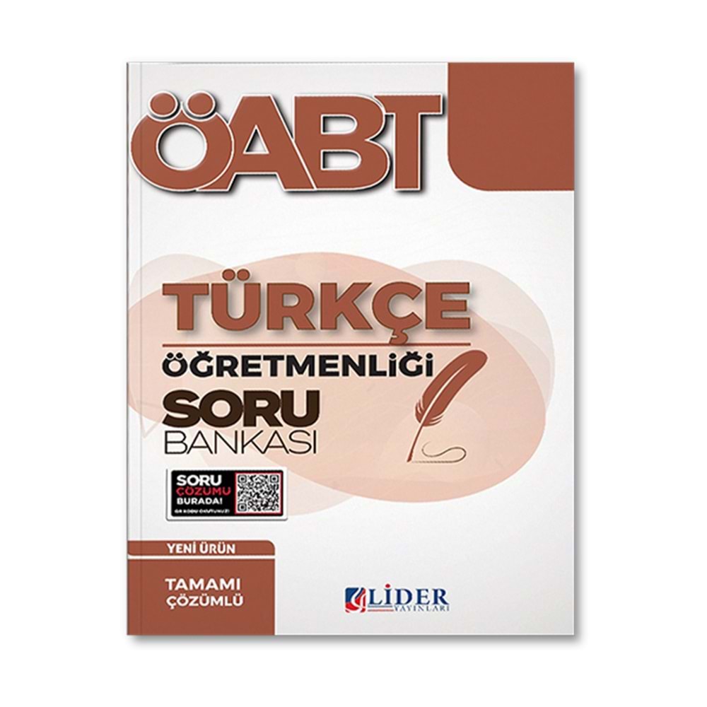 Lider Yayınları ÖABT Türkçe Öğretmenliği Soru Bankası