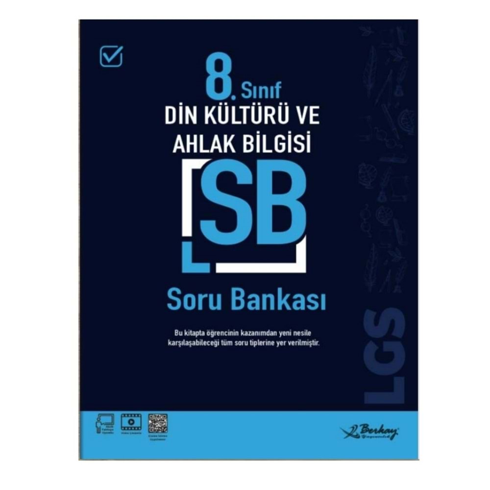 Berkay Yayınları 8. Sınıf Din Kültürü ve Ahlak Bilgisi Soru Bankası