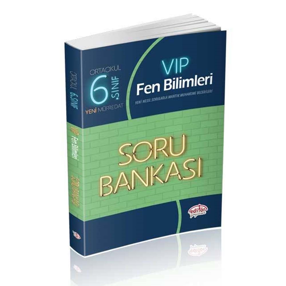 Editör Yayınevi 6. Sınıf VIP Fen Bilimleri Soru Bankası