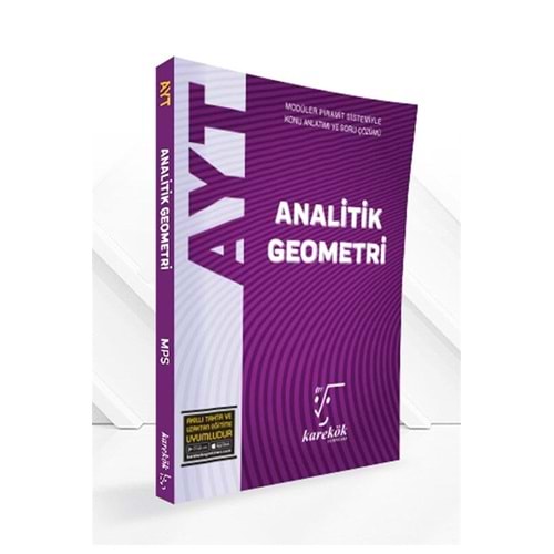 Karekök Yayınları AYT Analitik Geometri Konu Anlatımlı Soru Bankası MPS 2022