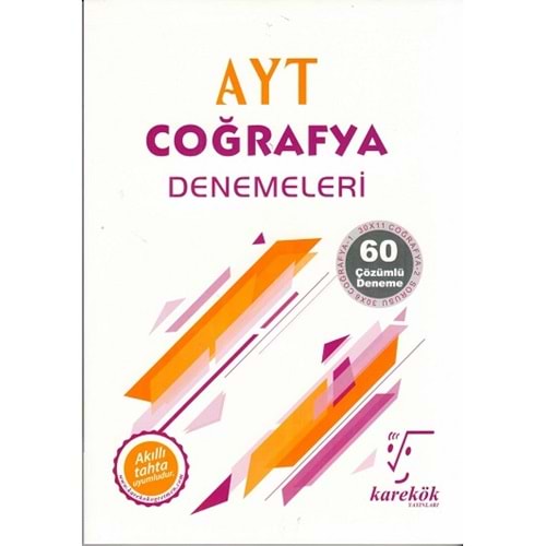 Karekök Yayınları AYT Coğrafya 60 Çözümlü Deneme