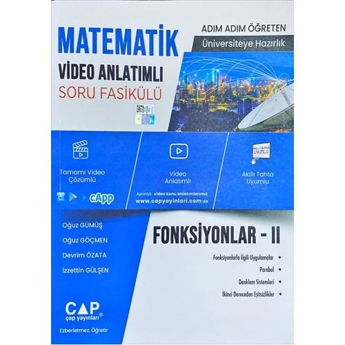 Çap Yayınları Matematik Fonksiyonlar 2 Fasikül 2023