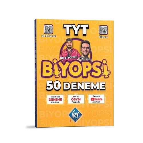KR Akademi Yayınları TYT Biyopsi 50 Deneme 2023