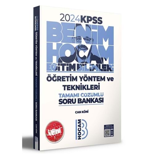 Benim Hocam Yayınları 2024 KPSS Eğitim Bilimleri Öğretim Yöntem ve Teknikleri Soru Bankası