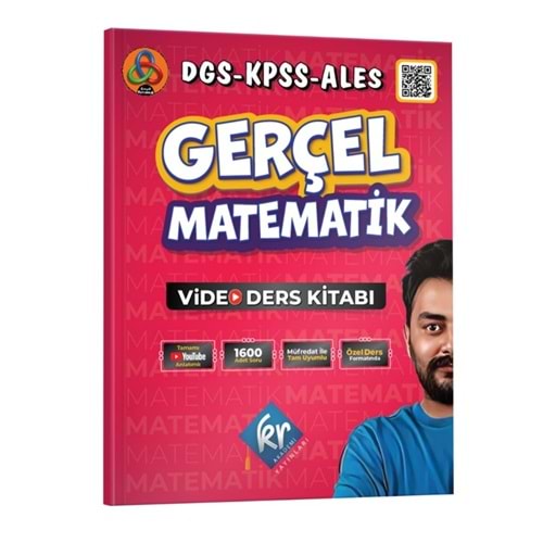 KR Akademi Yayınları Gerçel Matematik DGS KPSS ALES Video Ders Kitabı