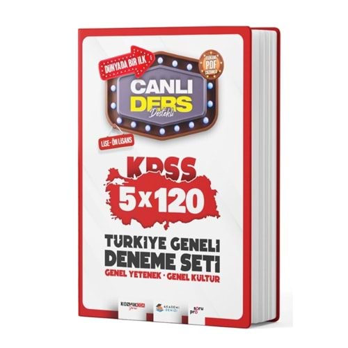 Akademi Denizi Lise Önlisans KPSS Canlı Türkiye Geneli Deneme Seti