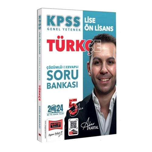 Yargı Yayınları 2024 KPSS Lise Ön Lisans 5Yüz Ekibi Türkçe Tamamı Çözümlü Soru Bankası