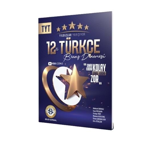 Bilgi Sarmal Yayınları TYT Türkçe 12 li Yıldızlar Yarışıyor Branş Denemesi