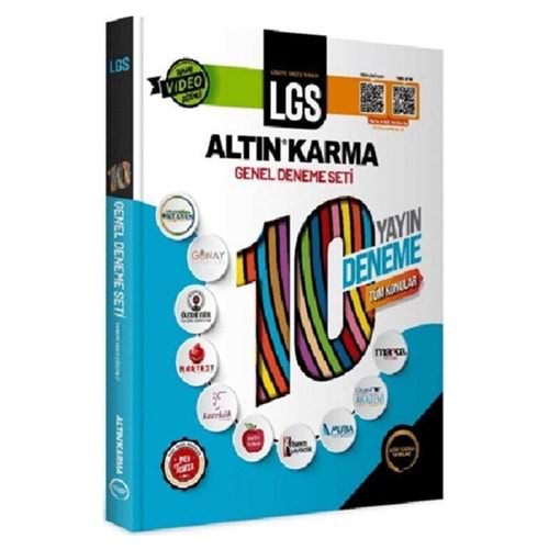 Altın Karma Yayınları LGS 10 Yayın 10 Genel Deneme Seti 2024