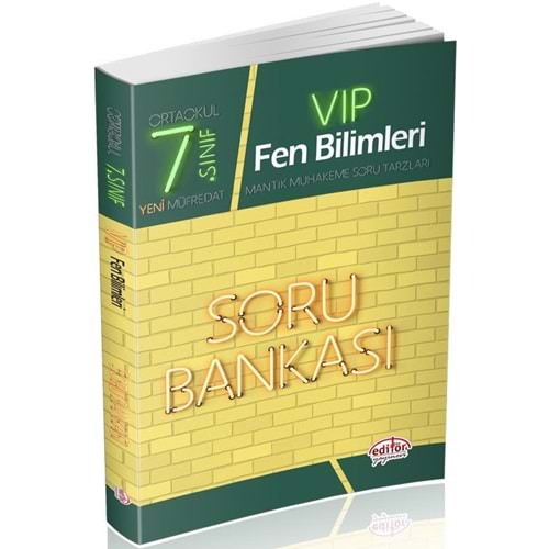 Editör Yayınları 7. Sınıf Vip Fen Bilimleri Soru Bankası